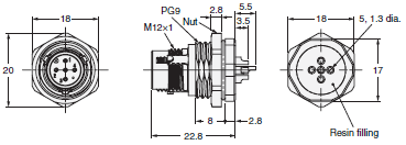 XS5 Dimensions 57 