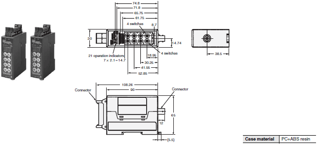 V680 series Dimensions 38 