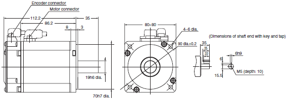 R88M-K, R88D-KT Dimensions 30 