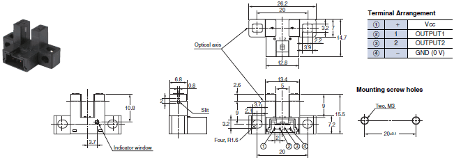 EE-SX97 Dimensions 4 