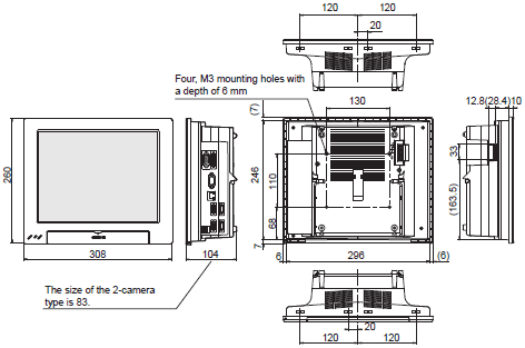 FJ Series (All-in-One Vision System) Dimensions 3 