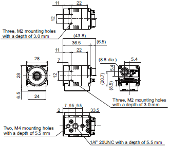 FJ Series (All-in-One Vision System) Dimensions 28 