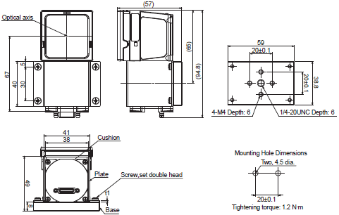 FJ Series (All-in-One Vision System) Dimensions 34 