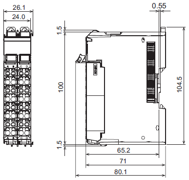 NX-OD / OC Dimensions 3 