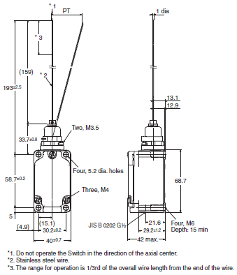 WL-N / WLM-N Dimensions 33 