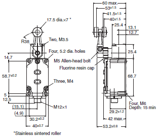 WL-N / WLM-N Dimensions 58 