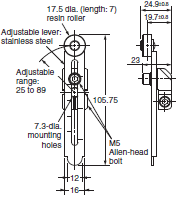 WL-N / WLM-N Dimensions 72 