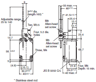 WL-N / WLM-N Dimensions 12 