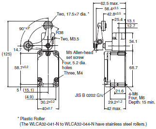 WL-N / WLM-N Dimensions 16 
