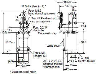 WL, WLM Dimensions 72 