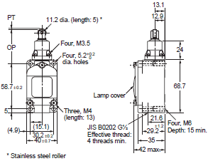 WL, WLM Dimensions 74 