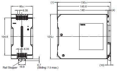 S8VK-T Dimensions 2 