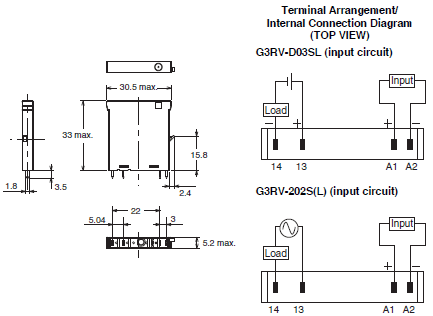 G3RV-SR Dimensions 4 