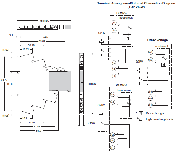 G2RV-SR Dimensions 5 