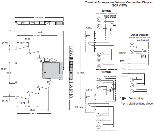 G2RV-SR Dimensions 6 