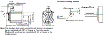 R88M-1[] / R88D-1SN[]-ECT Dimensions 26 
