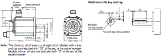 R88M-1[] / R88D-1SN[]-ECT Dimensions 33 