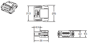 DeviceNet Peripheral Devices Dimensions 12 