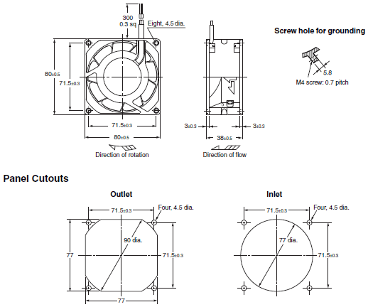 R87F / R87T Dimensions 10 