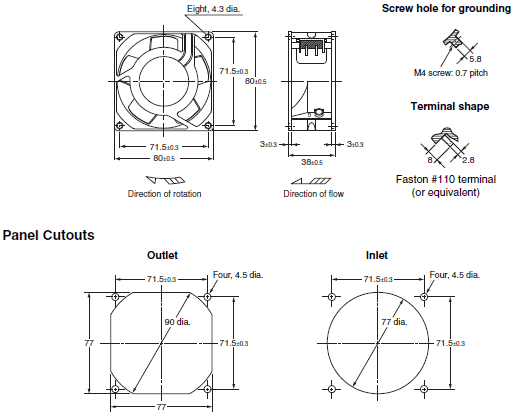 R87F / R87T Dimensions 4 